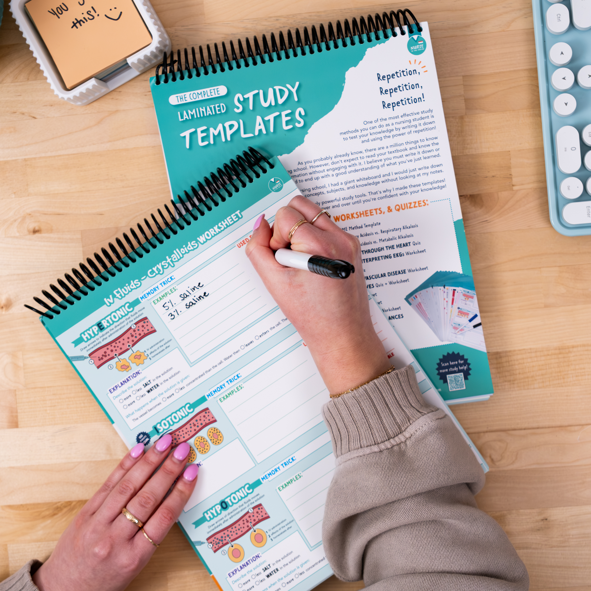 Laminated Study Templates