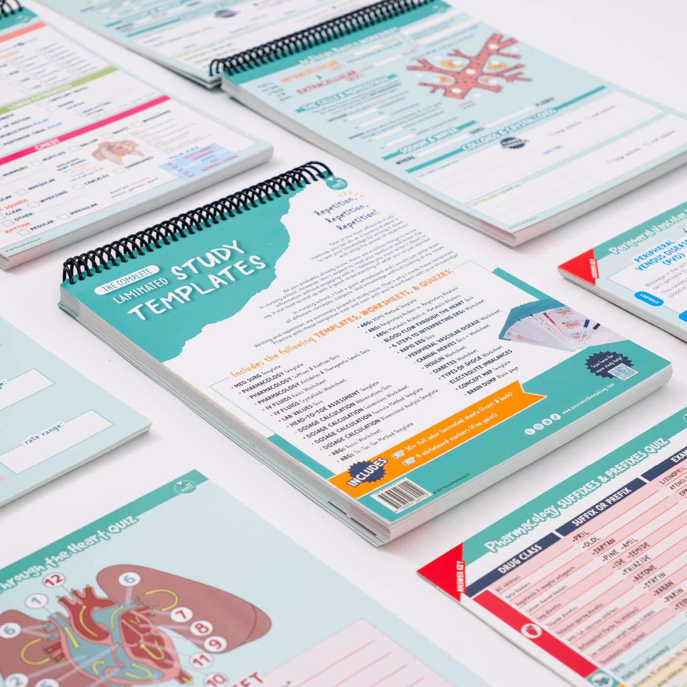 Laminated Study Templates – NurseInTheMaking