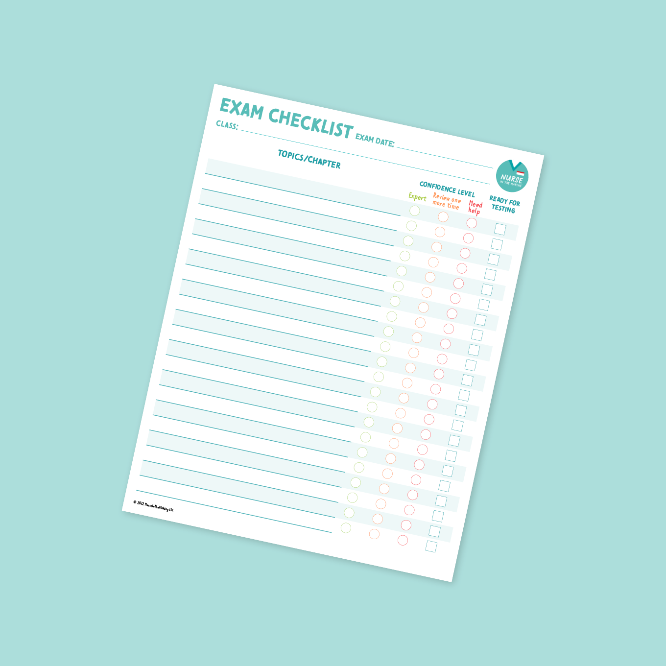 Exam Checklist – NurseInTheMaking