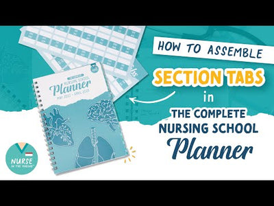 MONTHLY TABS ONLY - The Complete Nursing School Planner